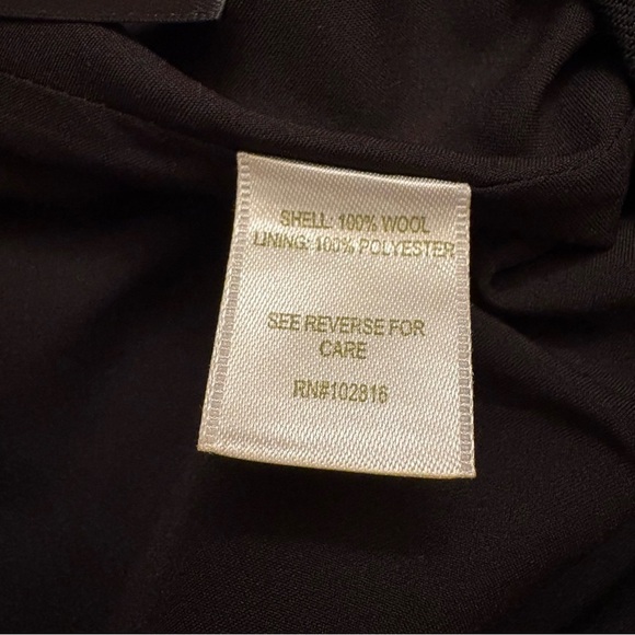 Garnet Hill Black Wool Pencil Skirt Womens 30” Waist Size 6 - Picture 5 of 8